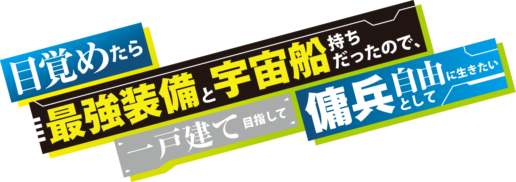 目覚めたら最強装備と宇宙船持ちだったので、一戸建て目指して傭兵として自由に生きたい